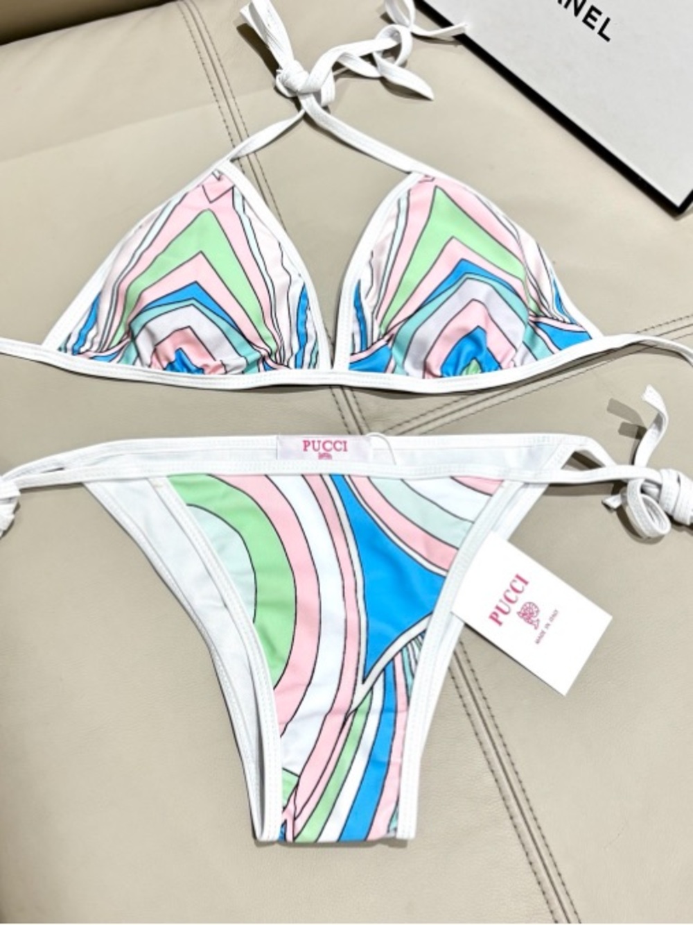 Emilio Pucci Multicolor Bikini Set